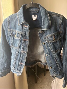 GAP kids vintage  Blue Denim Jean Jacket size large